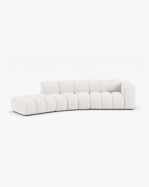 Modular Sofa with Curved Design & Modern Comfort W335
