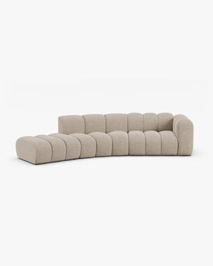 Modular Sofa with Curved Design & Modern Comfort W335