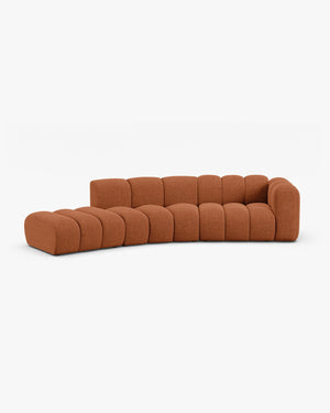 Modular Sofa with Curved Design & Modern Comfort W335