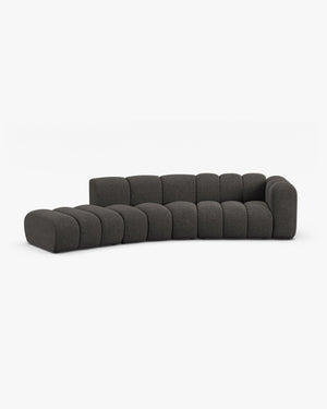 Modular Sofa with Curved Design & Modern Comfort W335