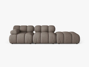 Modular 4-Seater Sofa with Rounded Design & Soft Comfort W282