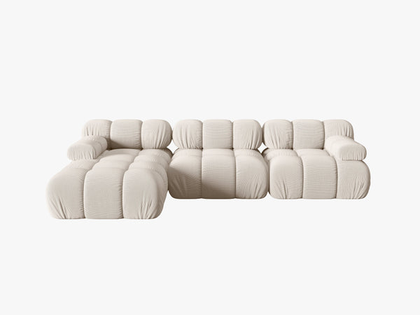 Modular Corner Sofa with Rounded Design & Flexible Layout W282