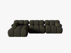 Modular Corner Sofa with Rounded Design & Flexible Layout W282