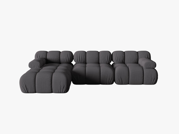 Modular Corner Sofa with Rounded Design & Flexible Layout W282