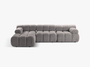 Modular Corner Sofa with Rounded Design & Flexible Layout W282