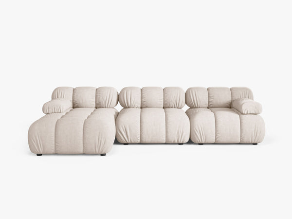 Modular Corner Sofa with Rounded Design & Flexible Layout W282