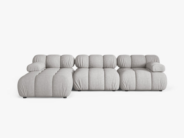 Modular Corner Sofa with Rounded Design & Flexible Layout W282
