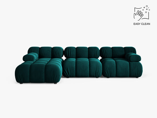 Modular Corner Sofa with Rounded Design & Flexible Layout W282