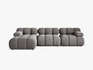 Modular Corner Sofa with Rounded Design & Flexible Layout W282