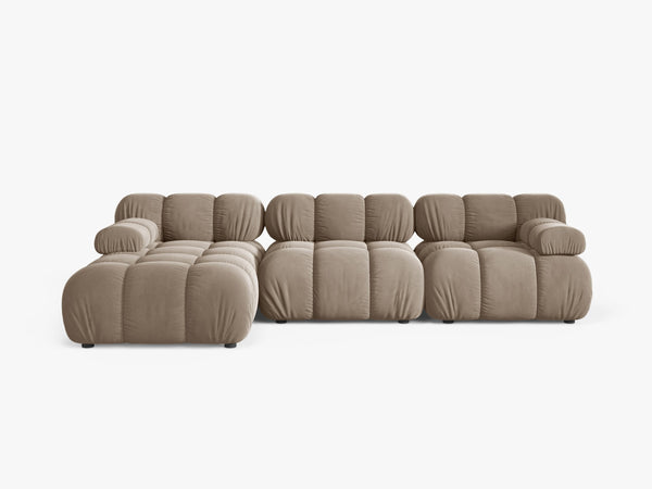 Modular Corner Sofa with Rounded Design & Flexible Layout W282