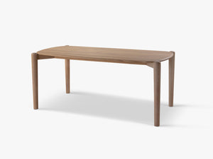 Rectangular Dining Table with Natural Wood Finish & Modern Style