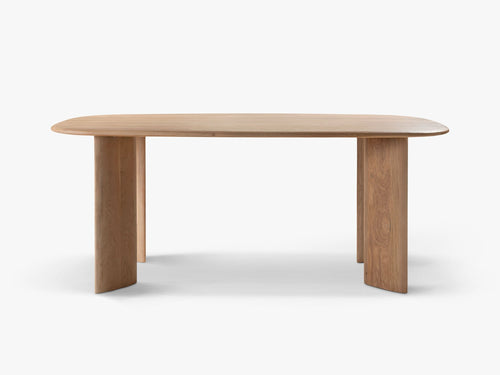 Modern Oak Dining Table – Rectangular Wooden Family Table 6–8 Seater