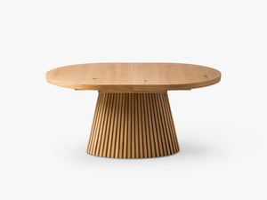 Extendable Dining Table with Butterfly Mechanism & Wood Finish