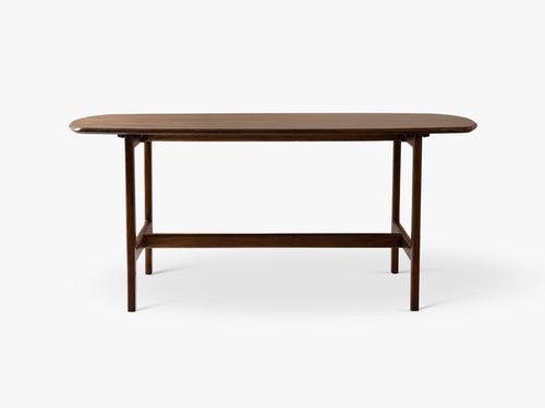 Modern Wooden Dining Table – Rectangular Walnut Finish Table