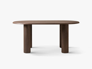 Modern Wooden Dining Table – Sculptural Ash Veneer Design