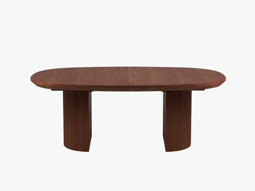 Extendable Dining Table with Rounded Design & Large Capacity