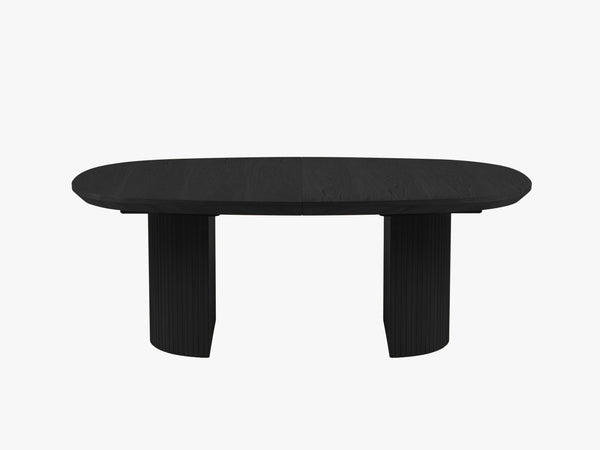 Extendable Dining Table – Modern Oval Wooden Table 8–12 Seater