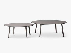 Outdoor Coffee Table Set – Marble-Effect Garden Tables (2-Piece)