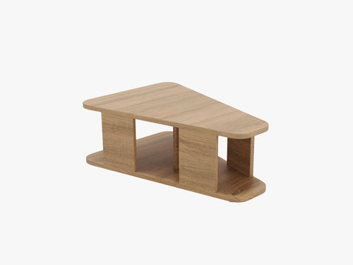 Modern Coffee Table with Storage Shelf & Compact Design