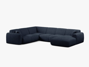 Panoramic Corner Sofa with Curved Design & Spacious Comfort W326