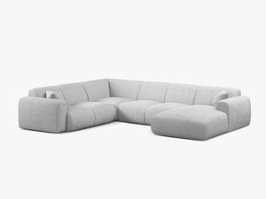 Panoramic Corner Sofa with Curved Design & Spacious Comfort W326