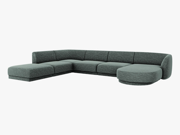 U-Shaped Modular Panoramic Sofa – Spacious Seating with Medium-Firm Support W330