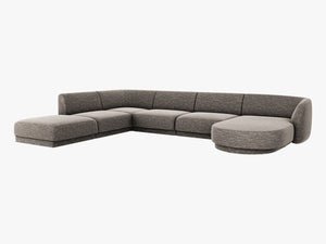 U-Shaped Modular Panoramic Sofa – Spacious Seating with Medium-Firm Support W330
