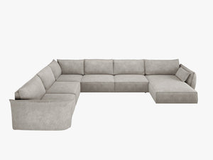 Panoramic Corner Sofa with Deep Seating & Modern Comfort W384