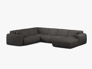 Panoramic Corner Sofa with Curved Design & Spacious Comfort W326