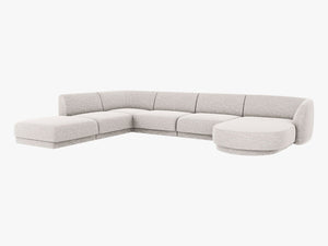 U-Shaped Modular Panoramic Sofa – Spacious Seating with Medium-Firm Support W330