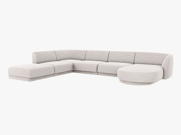 U-Shaped Modular Panoramic Sofa – Spacious Seating with Medium-Firm Support W330