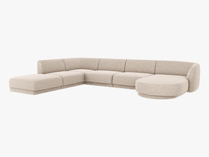 U-Shaped Modular Panoramic Sofa – Spacious Seating with Medium-Firm Support W330