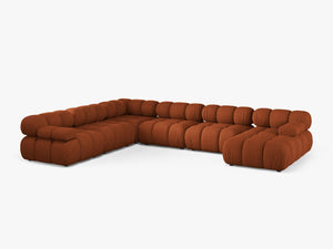 Panoramic Modular Sofa with Rounded Design & Spacious Seating W282
