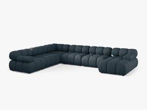 Panoramic Modular Sofa with Rounded Design & Spacious Seating W282
