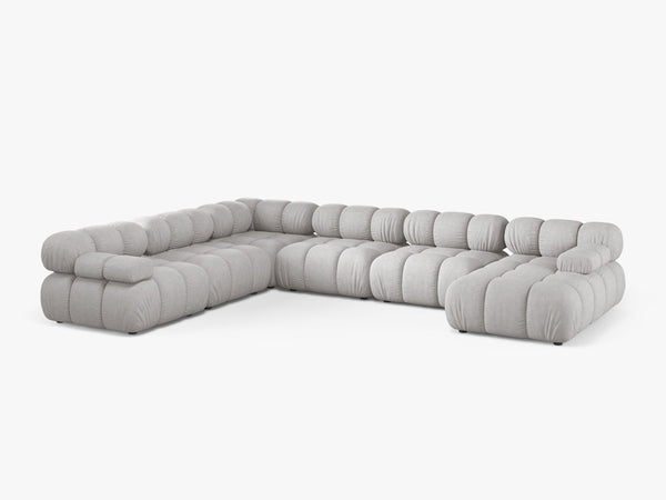 Panoramic Modular Sofa with Rounded Design & Spacious Seating W282