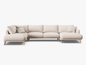 Large U-Shaped Panoramic Sofa – Modern Deep Seating Lounge Couch W365