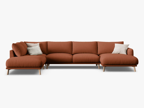 Large U-Shaped Panoramic Sofa – Modern Deep Seating Lounge Couch W365
