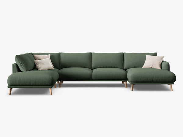 Large U-Shaped Panoramic Sofa – Modern Deep Seating Lounge Couch W365