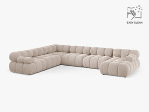 Panoramic Modular Sofa with Rounded Design & Spacious Seating W282