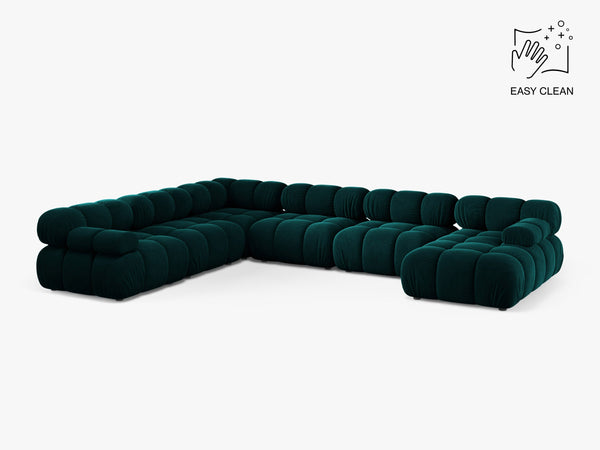 Panoramic Modular Sofa with Rounded Design & Spacious Seating W282