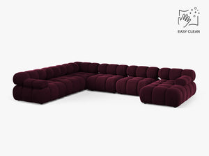 Panoramic Modular Sofa with Rounded Design & Spacious Seating W282