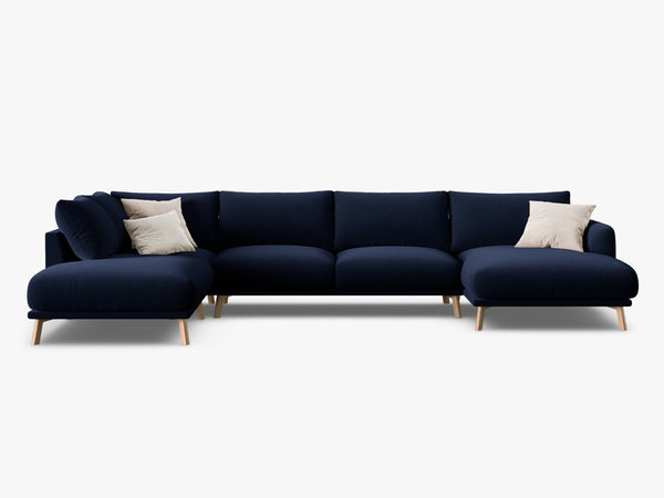 Large U-Shaped Panoramic Sofa – Modern Deep Seating Lounge Couch W365
