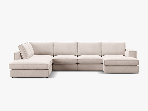 Large Panoramic Corner Sofa – Modern Deep Seating Lounge Couch W362