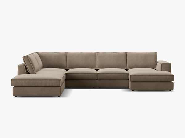Large Panoramic Corner Sofa – Modern Deep Seating Lounge Couch W362