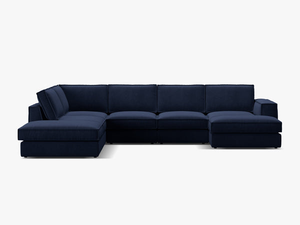 Large Panoramic Corner Sofa – Modern Deep Seating Lounge Couch W362