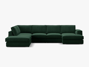 Large Panoramic Corner Sofa – Modern Deep Seating Lounge Couch W362