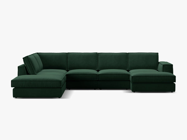 Large Panoramic Corner Sofa – Modern Deep Seating Lounge Couch W362
