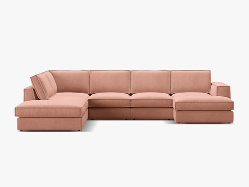 Large Panoramic Corner Sofa – Modern Deep Seating Lounge Couch W362