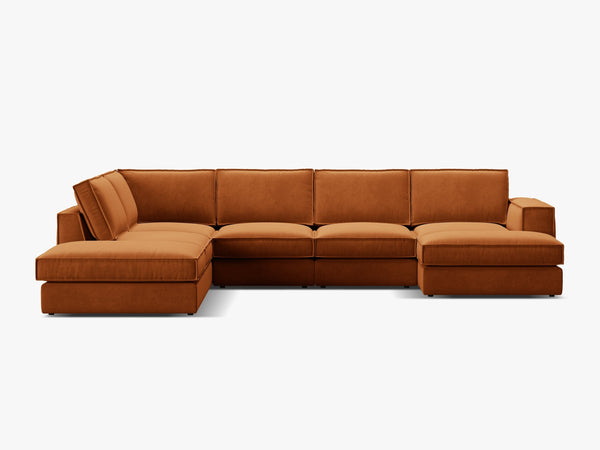 Large Panoramic Corner Sofa – Modern Deep Seating Lounge Couch W362