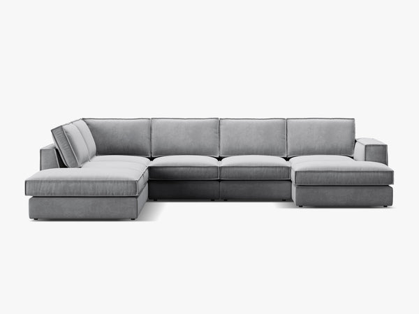 Large Panoramic Corner Sofa – Modern Deep Seating Lounge Couch W362